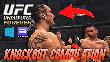 UFC UNDISPUTED FOREVER MOD INSANE KNOCKOUT COMPILATION! | UFC Undisputed 3 RCPS3 Mod @cxgstudios