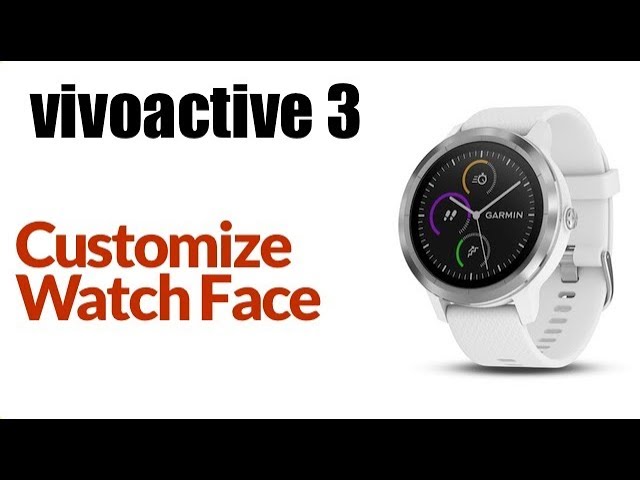 Garmin Vivoactive 3 - To Change Default Watch Face - YouTube