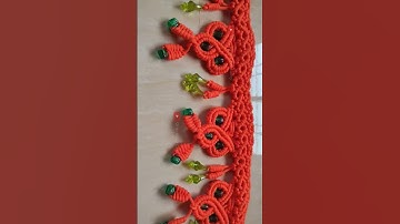 Easy macrame toran design #shorts #toran #macrame #shortsvideoviral #macrameart #diy #shortsvideo