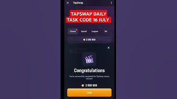 TAPSWAP DAILY VIDEO CODE 15 JULY #tapswap #tapswapcode #tapswapvideocode #viral #shorts