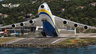 Antonov An-225 Makes an Impossible Takeoff from Saba Airport – The Shortest Runway in the World