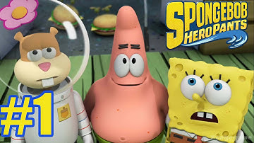 Spongebob HeroPants  - Walkthrough Gameplay Part 1 - Sponge Out of Water video game  [ HD ]