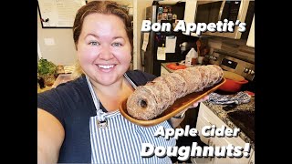 Trying Bon Appetit's Ultimate Apple Cider Doughnuts!