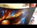 FLAME ON 1 - Airbrush - Custom paint -True Fire or Realistic Flames.
