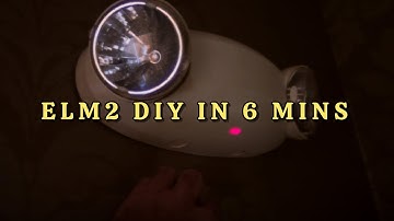 ELM2 Emergency Light Battery Replacement:Get ready for inspection.
