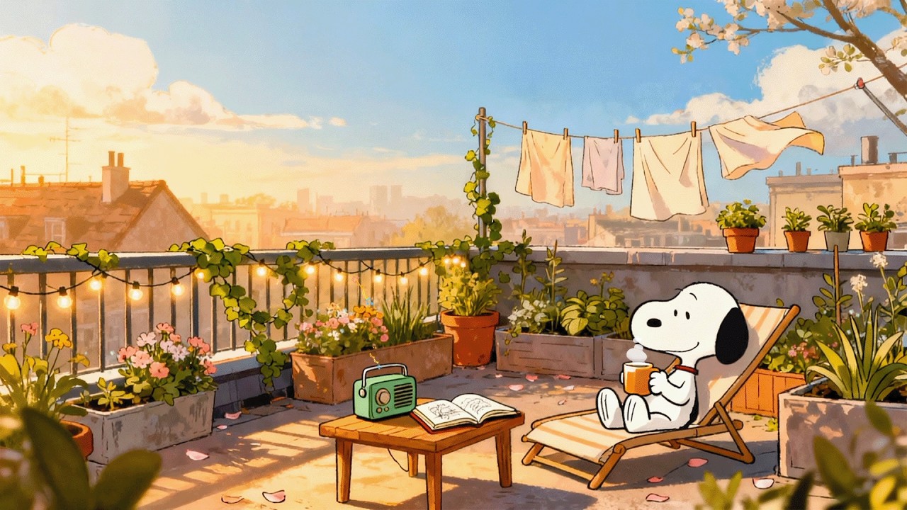 🎧 Snoopy Spring Lofi Beats | Calm Music to Study, Work & Concentrate
