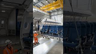 💺 This giant passenger seat module must fit with millimeter precision before the aircraft can fly. 😳 💺 This giant passenger seat module must fit with millimeter precision before the aircraft can fly. 😳