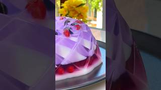 Can You Make a Gorgeous Jelly Cake in Just 10 Minutes? 🫐🥝🍒🍓 #jelly #dessert #satisfying Net Worth