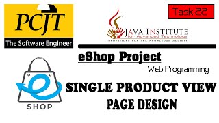 Web Project Task 22 | Java Institute | 1st Year | eShop @Java Institute for Advanced Technology