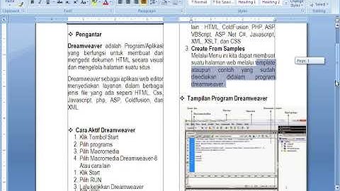Pengenalan Dreamweaver