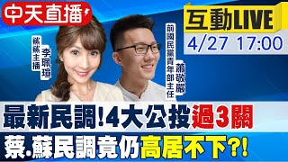【中天互動LIVE】最新民調!4大公投過3關 蔡.蘇民調竟仍高居不下!@中天新聞CtiNews 20210427
