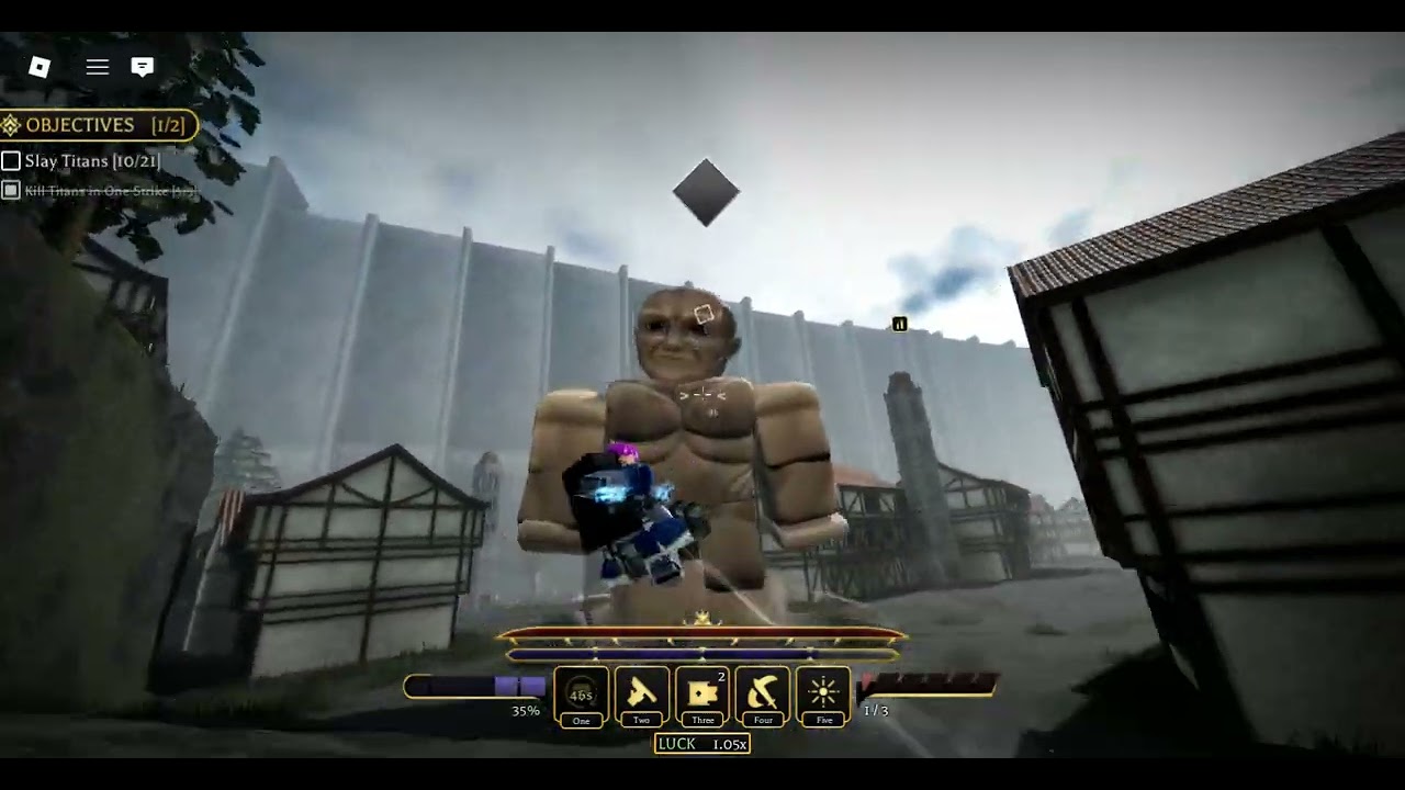 gameplay attack on titan revolotion(aotr). roblox