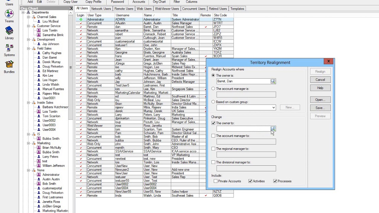 Quick Tips Infor CRM - Realign Territories - YouTube