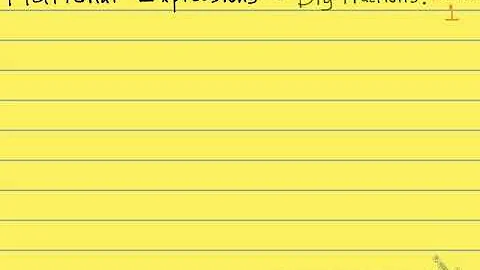 7.1 What is a Rational Expression - Quick Lecture