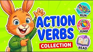 Action Verbs for Toddlers | Learn First Words with Lazy Rabbit Family 🐰✨ screenshot 3