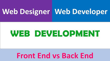 Web development(Web Designer vs Web Developer) || Explain in Urdu/Hindi