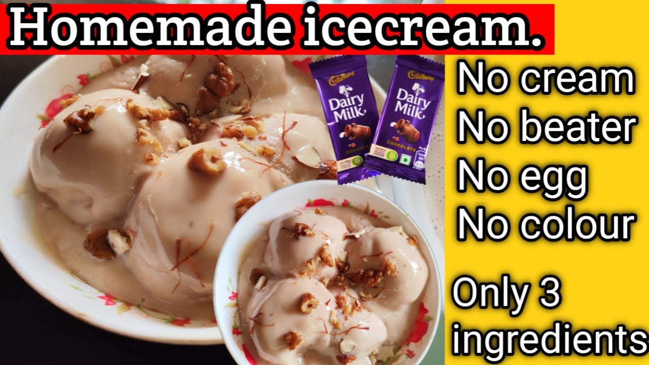 Homemade ice cream. No cream, no condensed milk.💥 @nivyaschannel7261