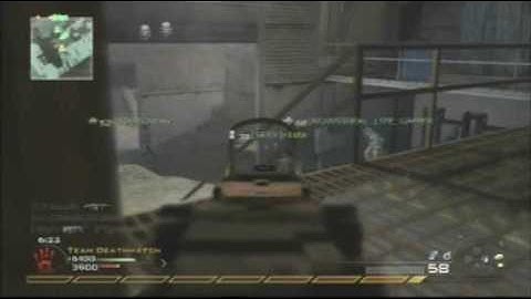 MW2 Ground War Team Deathmatch- Quarry- Scar-H w/ Red Dot Sight (Flawless)