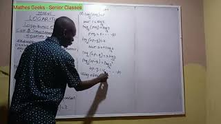 Logarithm 1 |  Logarithmic Equations (Case B)