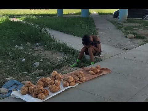 La foto que indigna a los Cubanos: Niño vende boniatos bajo un puente de La Habana