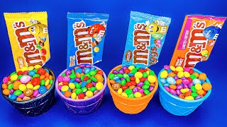 Mixing Rainbow MMs Candy & Ice Cream Slime | Oddly Satisfying Video - Cutting ASMR
