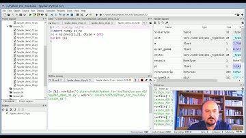 Python Numpy Lessons by using Spyder IDE - Lesson -2