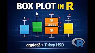 Box Plot in R Using ggplot2 | Statistical Visualization with Tukey Letters | Complete Tutorial