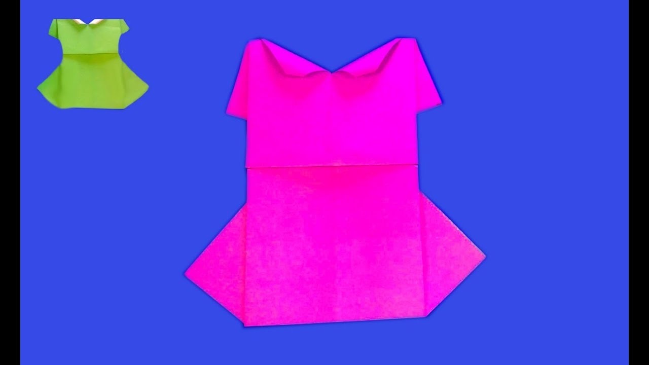 How to Make Origami Brand Clothing-Diy Paper Dress Making - YouTube