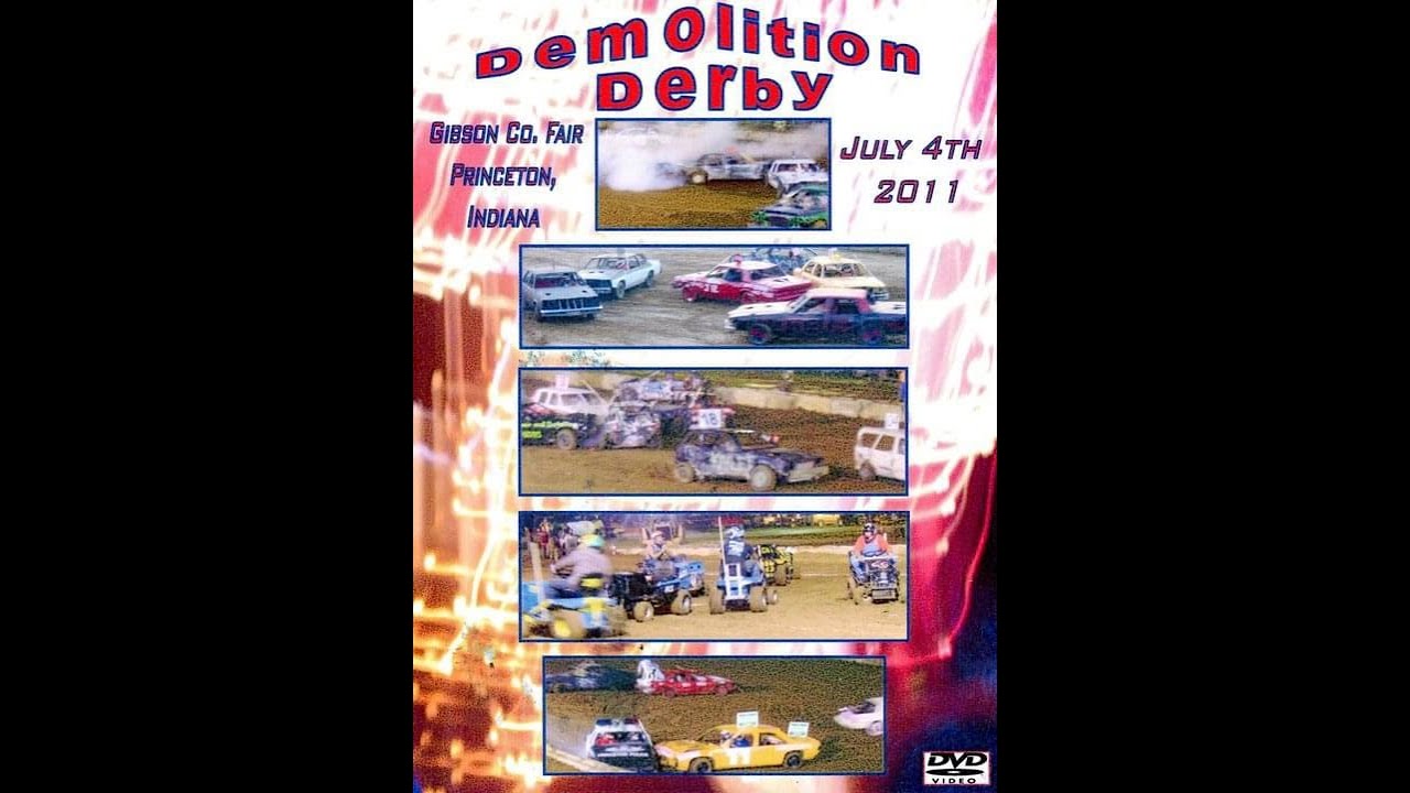 Princeton Indiana 7-4-2011 Big Car Bone Stock Demolition Derby Gibson County Fair