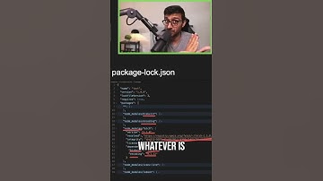 Package-lock json은 중요한 파일에 사용하기에 끔찍한 이름입니다.