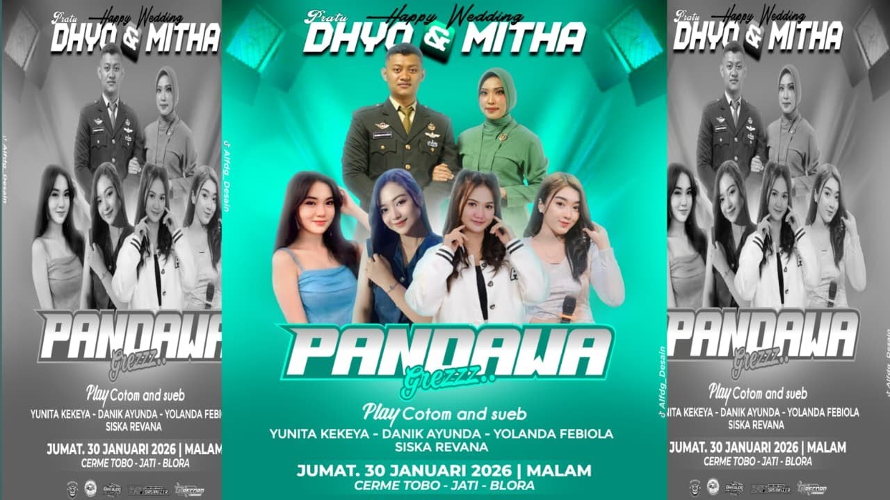 🔴PANDAWA MUSIC GRESSS  || WEDDING " PRATU DHYO & MITHA VOC " || CERME - TOBO - DOPLANG || GNK AUDIO