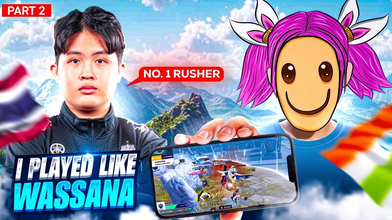 I Tried to Play Like WASSANA for 5 DAYS 👑 | Rush King Challenge 💀” (Part - 2)