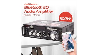 Taffware Amplifier Bluetooth EQ Audio Karaoke Home Theater FM 600W - 298BT
