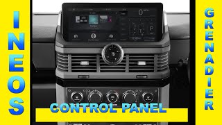 2022 Ineos Grenadier control panel detailed view