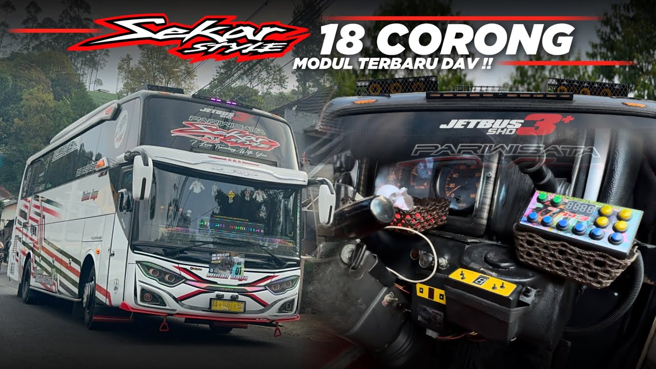 Moment Suara Telolet 18 Corong Bergema😍Ngoyod Bus Wulan Jaya “Sekar” Good Looking Banget Unitnya !!