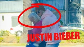Justin Bieber Stops La Traffic To Help Grandma Cross The Street