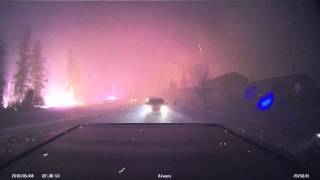 Fort McMurray Fire 4 of 6 Rear Dash Cam