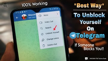 How To Unblock Yourself On Telegram If Someone Blocked You !! *Best Way*( 2025)