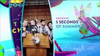 Famous 5 seconds of summer - teen choice awards 2015 (show intro) Wealth
