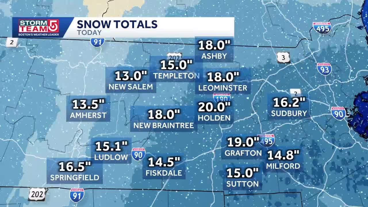 How much snow? A look at totals from across region