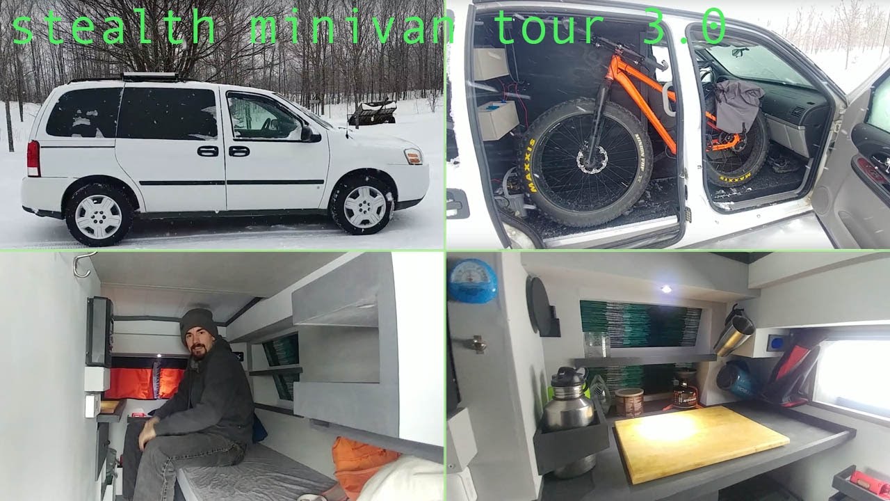 Stealth Minivan Dwelling Tour 3.0 - YouTube