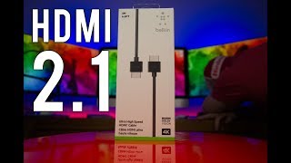 HDMI 2.0 Cable, High-Speed HDMI Cable, GearIT (2 PK) (3 Feet/0.91 Meters) 4K 60Hz 28AWG 18Gbps Gold Plated Ethernet Audio Return Video 4K 2160p HD 1080p 3D Xbox PlayStation PS3 PS4 PC Apple TV White HDMI 2.1 Hands on -- The World's First Ultra High Speed 48 Gbps 4K HDR HDMI Cable