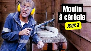 Construire son moulin - Taillage et installation de meule ! Partie 3