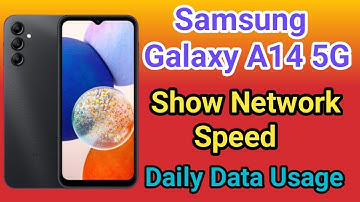 Samsung Galaxy A14 5G Show Daily Data Usage kaise kare | How To Show Daily Data Usage Setting