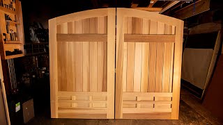 Custom Wood Garden Gate  arched top design