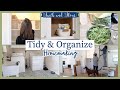 Tidy Organized Spaces | Laundry Room Organization + Kitchen Renovations + Dinner! | Homemaking