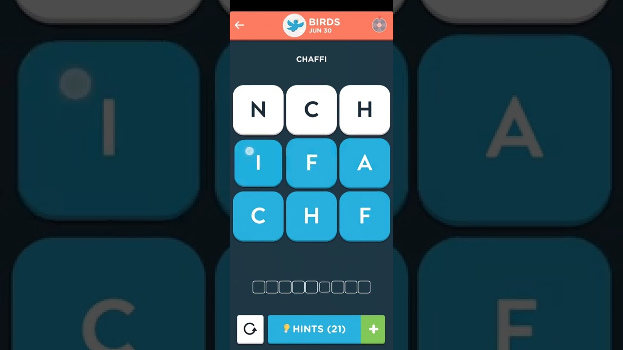 Wordbrain 2 Daily June 30 2022 Answers [BIRDS] | Wordbrain 2 Daily