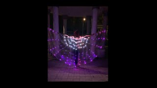 Световые пиксельные крылья для танцев