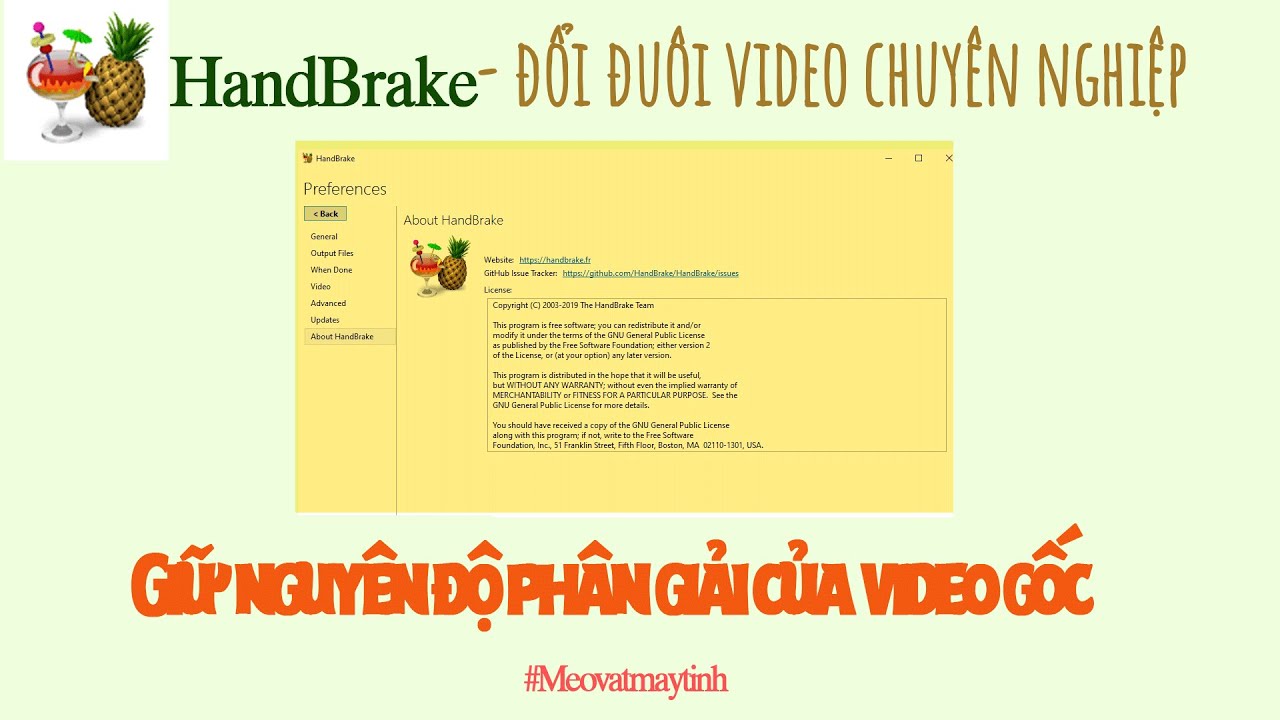 Phần mềm Handbrake – đổi đuôi video MKV, MP4 vẫn giữ nguyên độ phân giải