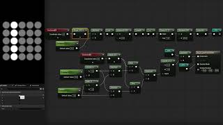 Widget with sections and selected option ░ Unreal Engine Material